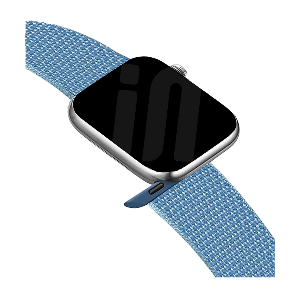 Kék nejlon hurokpánt Apple Watch cserélhető szíjhoz