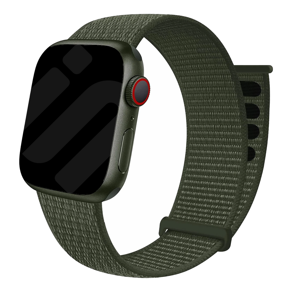 Apple Watch Nylon Loop Strap For Army Green Colorway