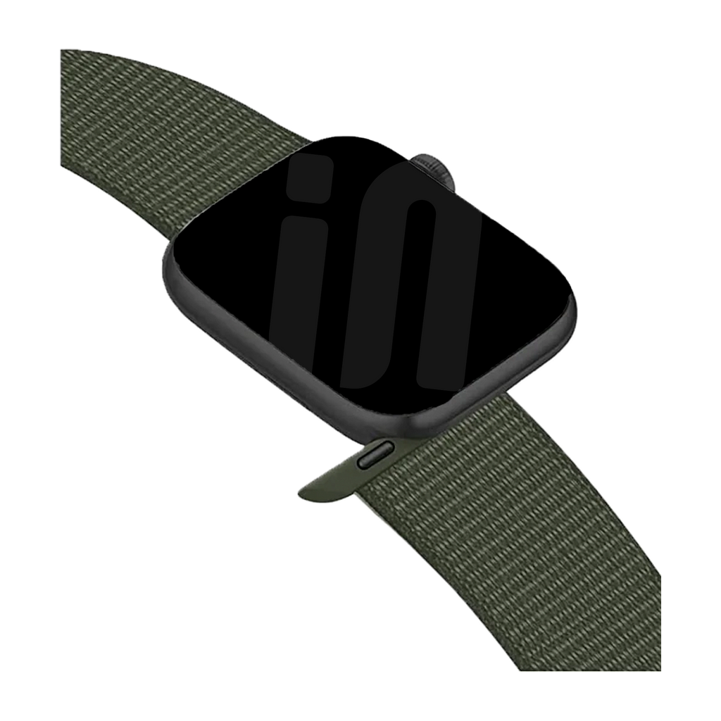 Apple Watch Nylon Loop Strap For Army Green Colorway