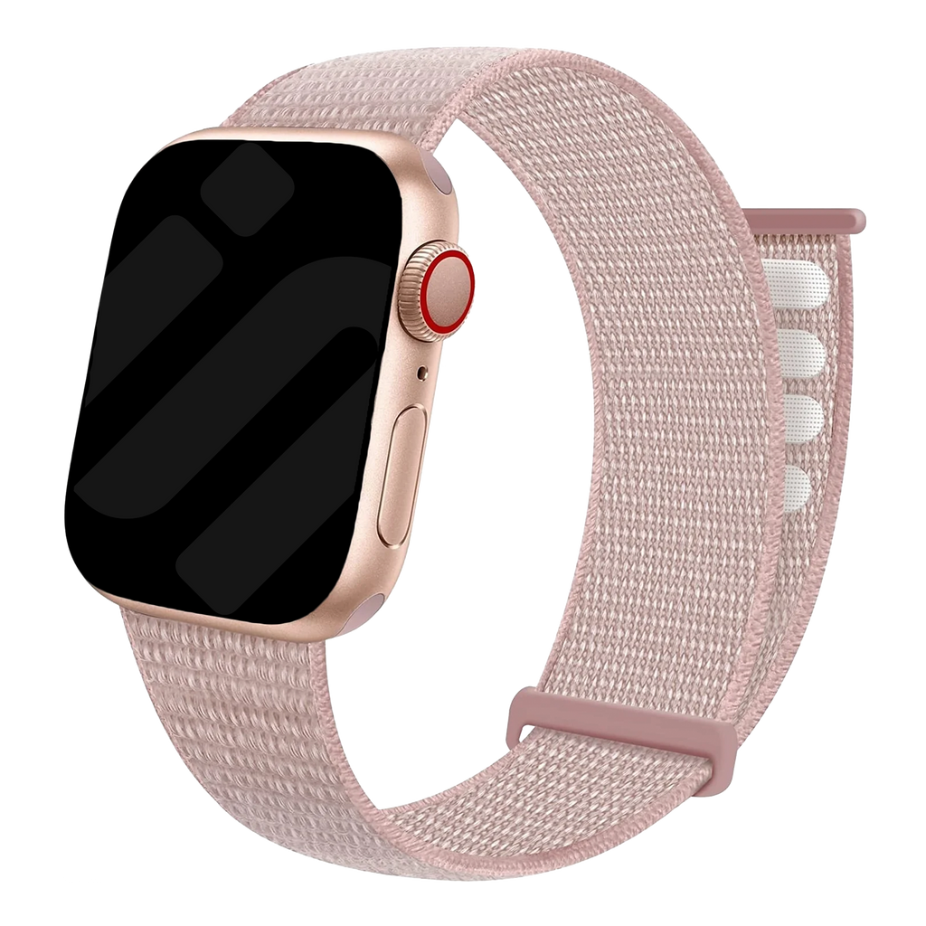 Apple Watch nylon szíj világos rózsaszín színben