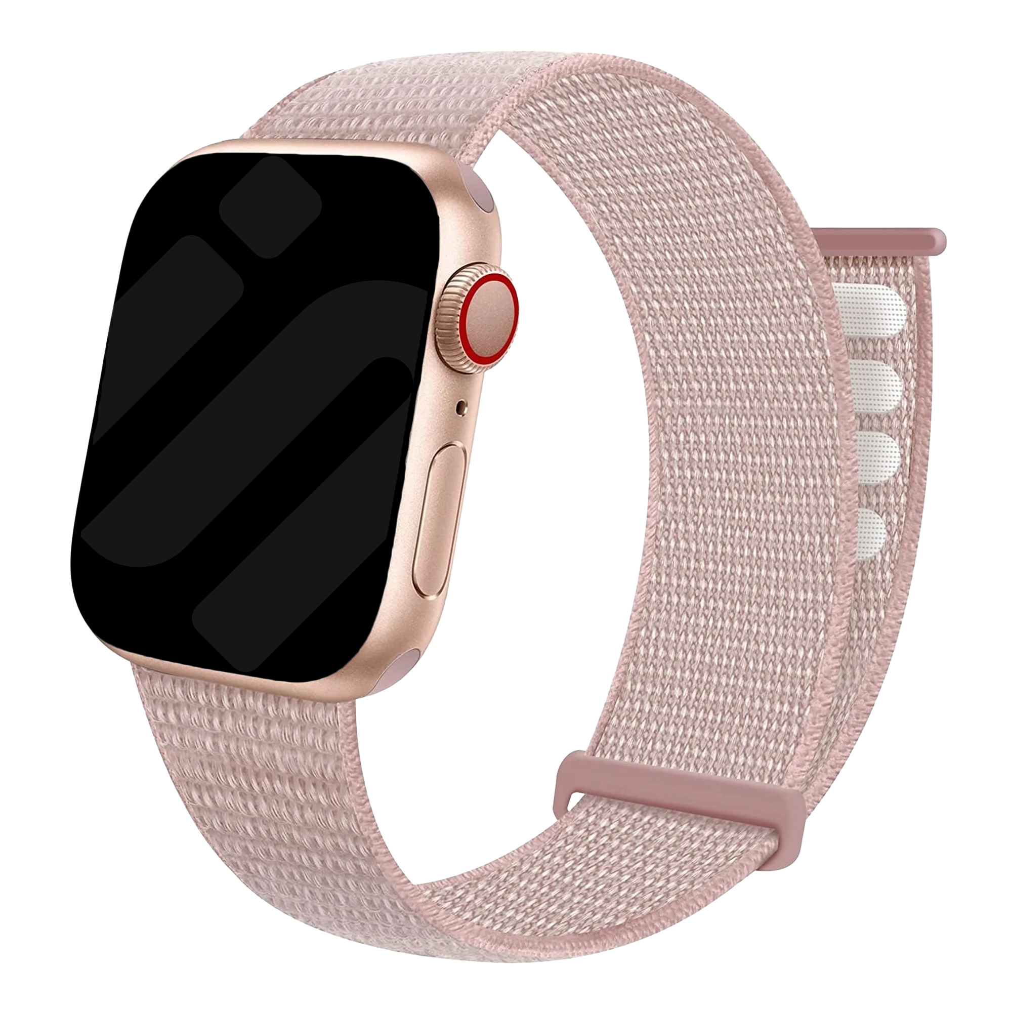 Apple Watch nylon szíj világos rózsaszín színben
