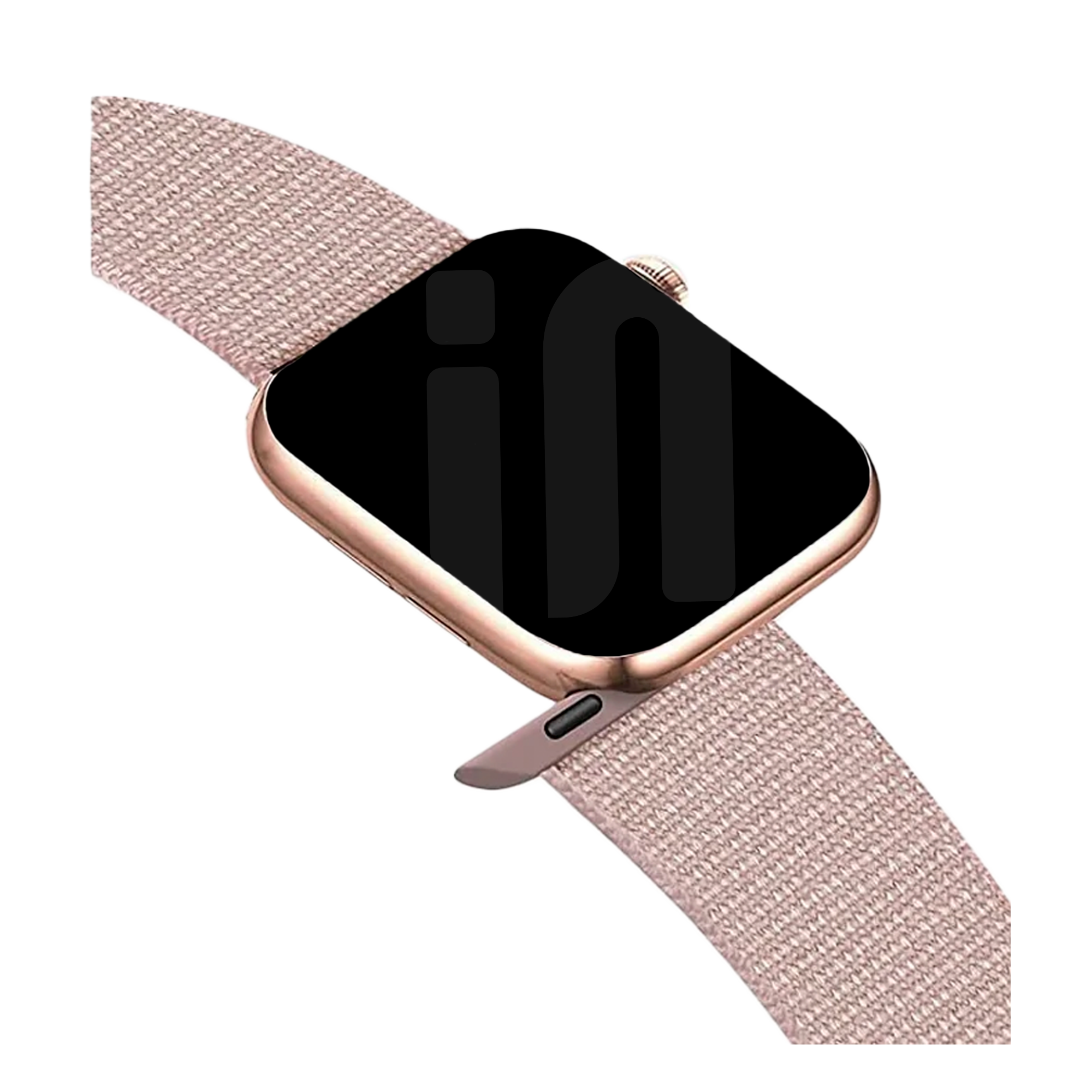 Apple Watch nylon szíj világos rózsaszín színben