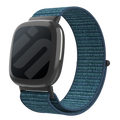 Kék nejlon szíj Fitbit Versa 4 okosóra szíjhoz