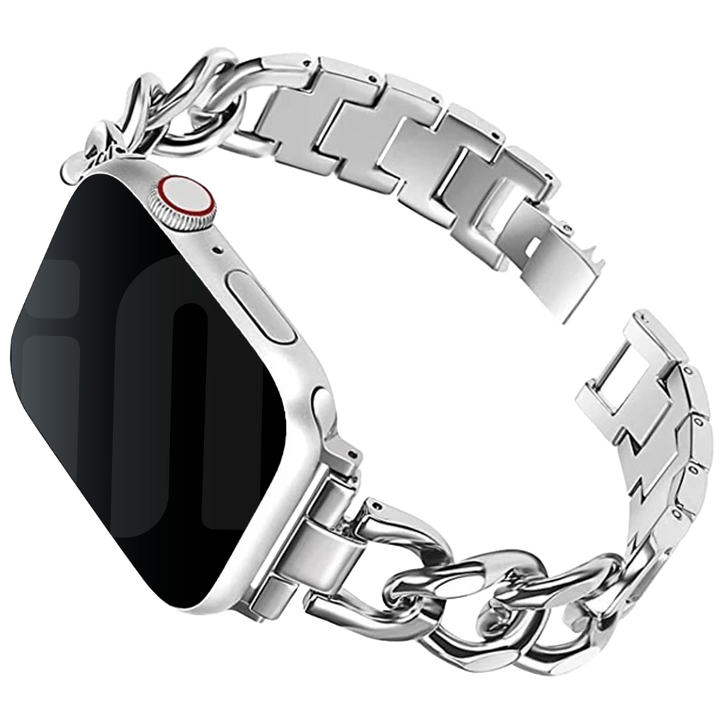 Apple Watch acél láncszíj ezüst színben Apple Watch-hoz