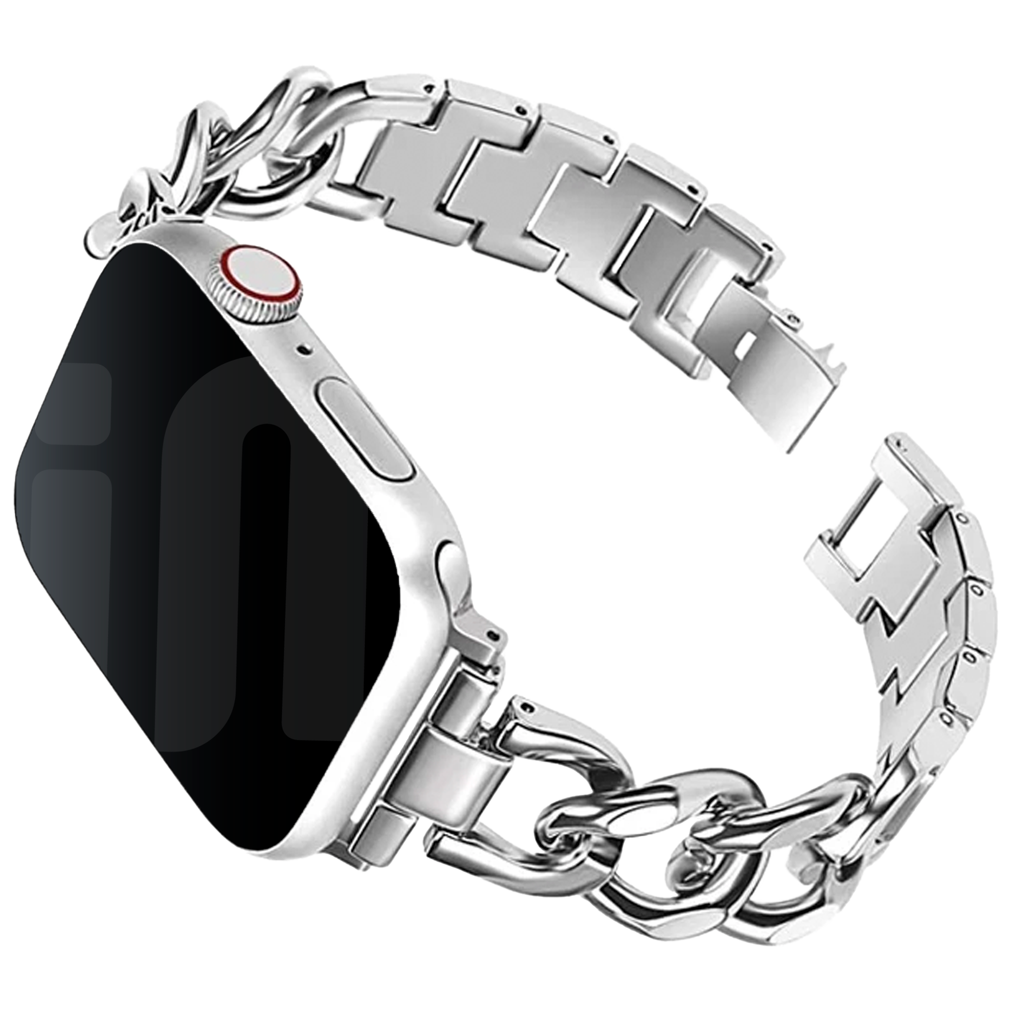 Apple Watch acél láncszíj ezüst színben Apple Watch-hoz