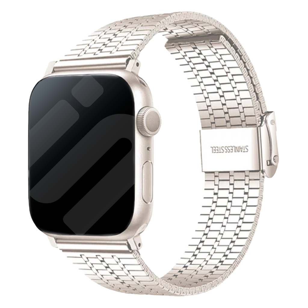 Apple Watch finom acél szíj csillagfényes kivitelben Apple Watch-hoz