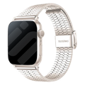 Apple Watch finom acél szíj csillagfényes kivitelben Apple Watch-hoz