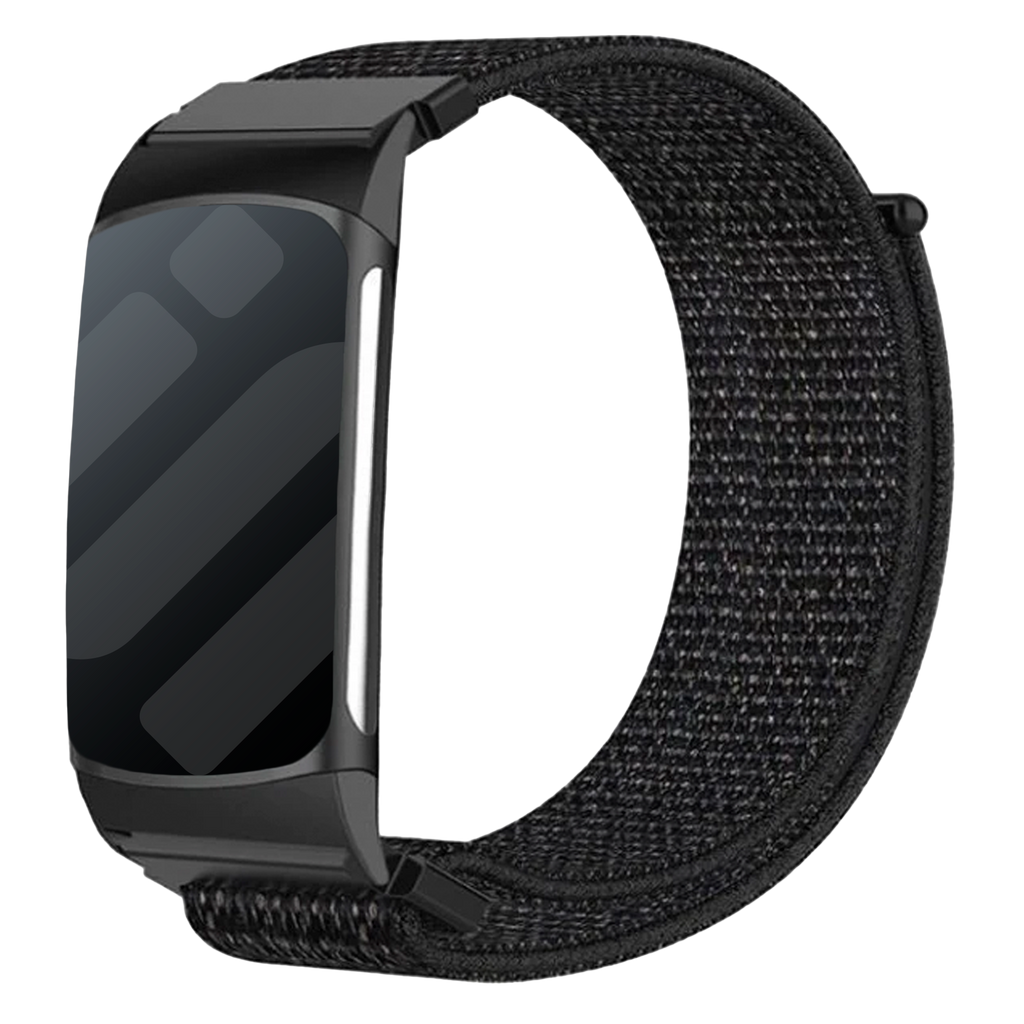 Fitbit Charge 5 fekete nejlon szíj csere karpánt