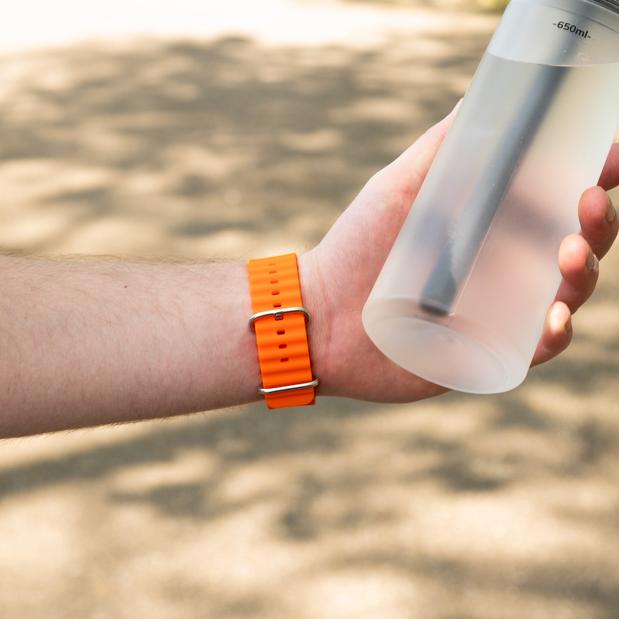 Bandz Ocean szíj Apple Watch-hoz, narancssárga szíjas kiadás