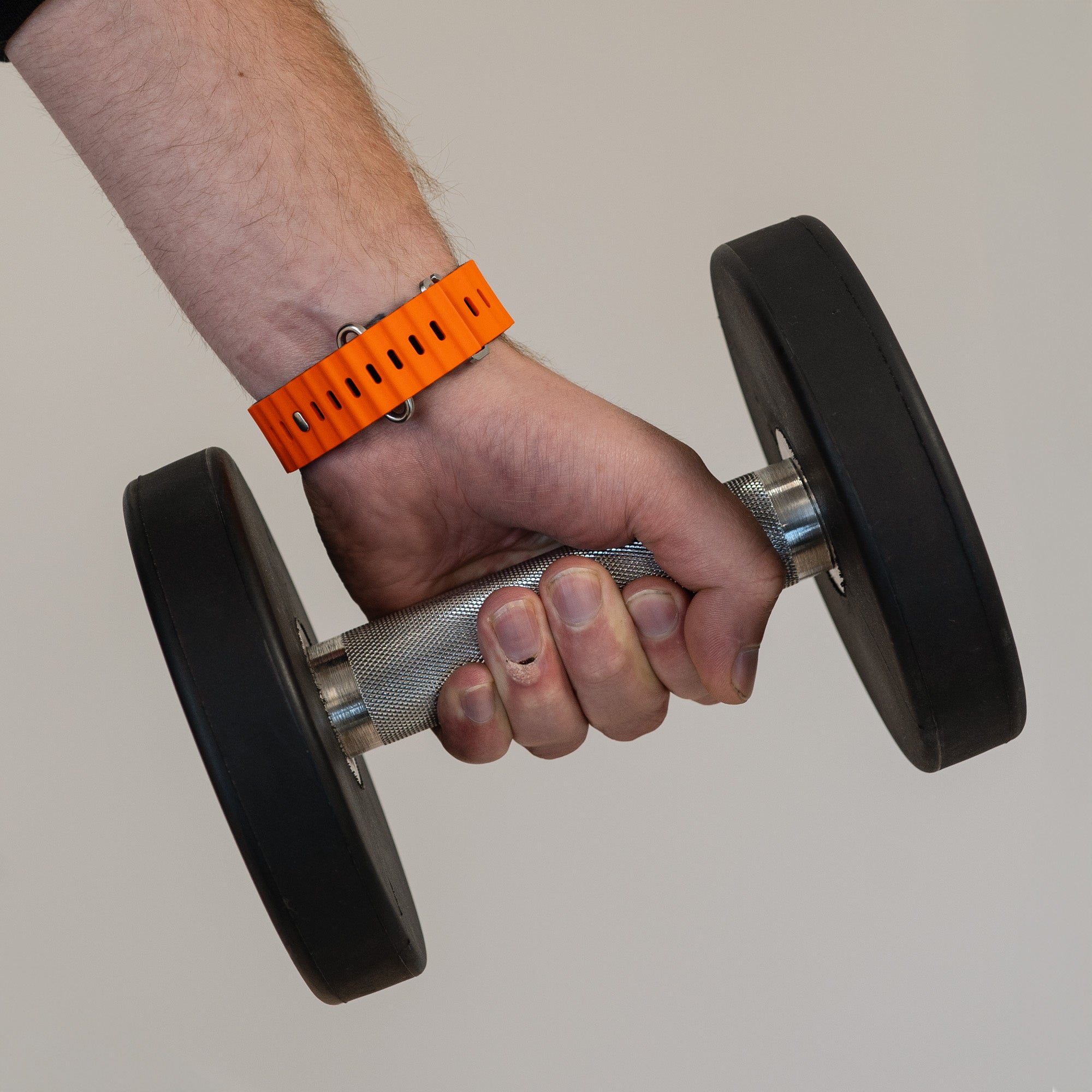 Apple Watch óceán szíj patentos záródással narancssárga és fekete