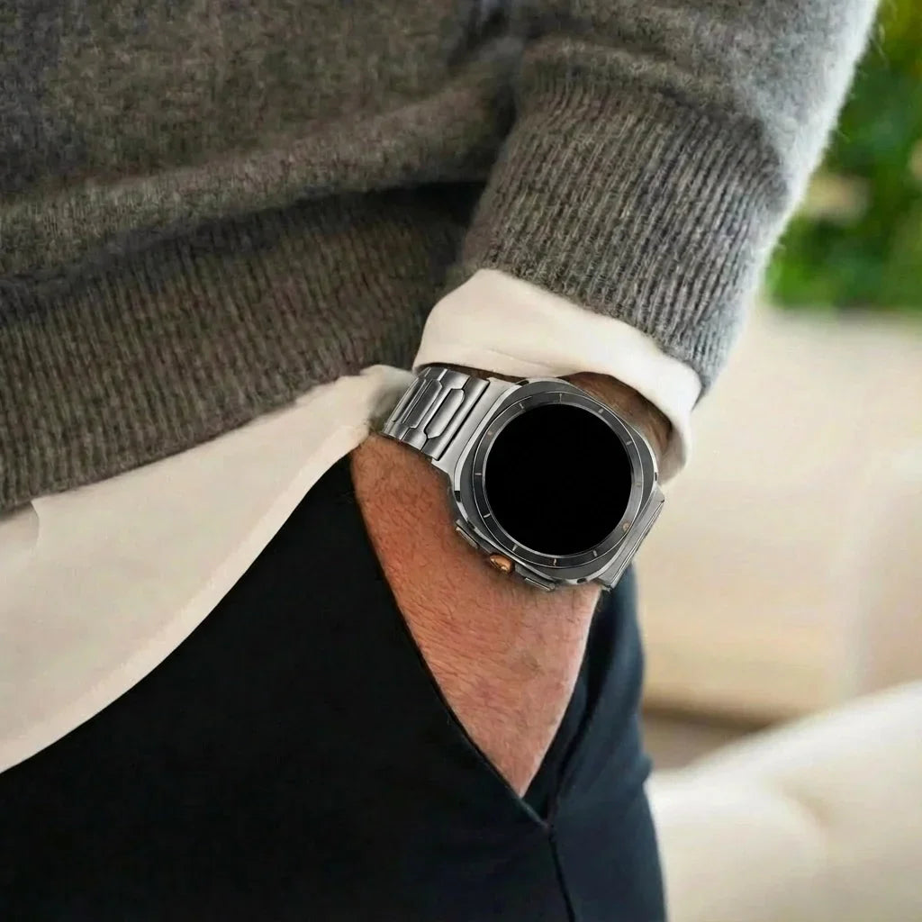 Bandz Samsung Galaxy Watch Ultra titán szíj klasszikus grafit
