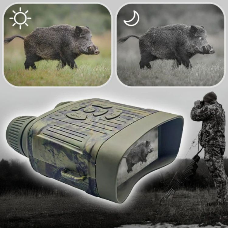 ルマビスタ ナイトビジョン双眼鏡、赤外線射程1000フィート、1080p録画機能付き