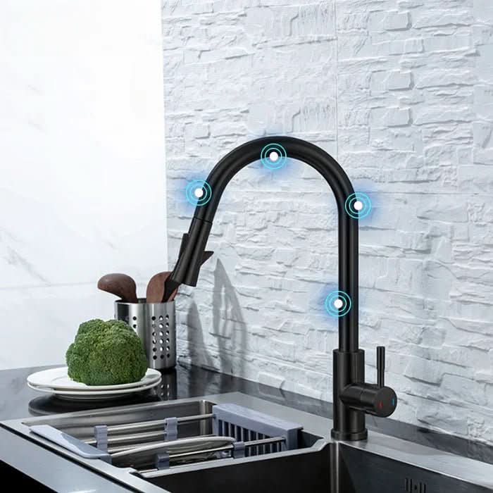 NexFlow スマートセンサー キッチン水栓 プルアウトスパウト付き タッチレス 忙しい家庭の料理人向け
