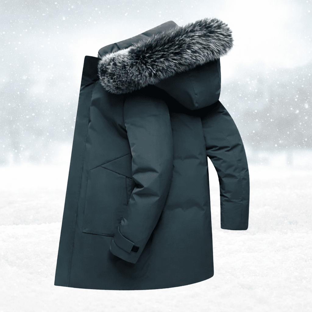 FrostGuard szélálló téli férfi parka szigetelt béléssel a melegségért