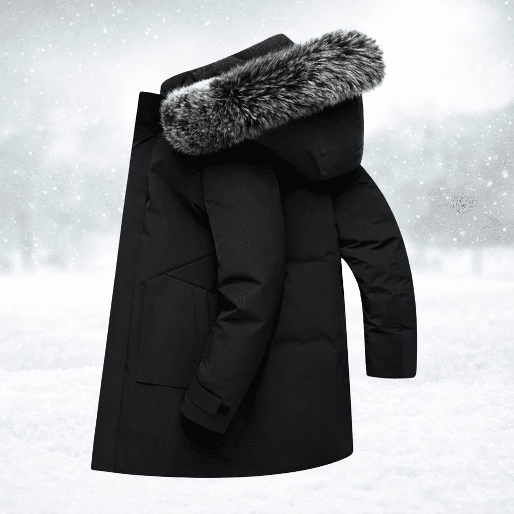 FrostGuard szélálló téli férfi parka szigetelt béléssel a melegségért