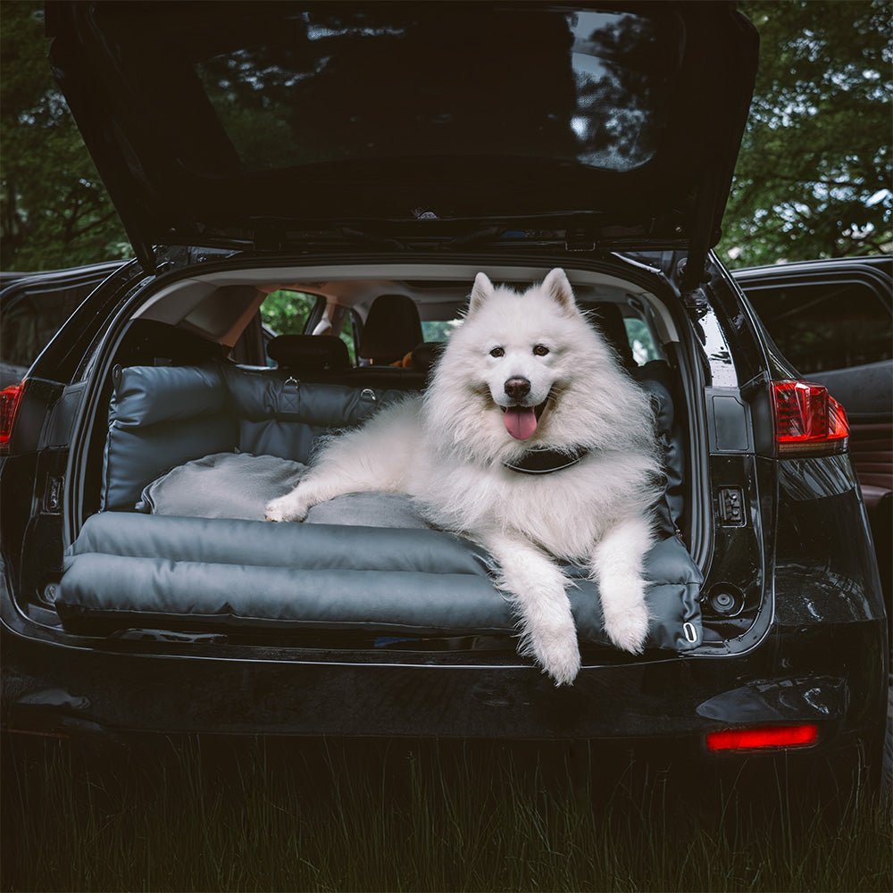 PawLux エリート 大型犬用カーシートベッド プレミアムフェイクレザー製 滑り止め付き