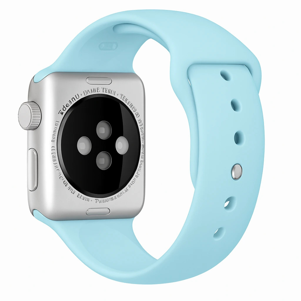 Apple Watch Silicone Strap In Baby Blue Color For Apple Watch