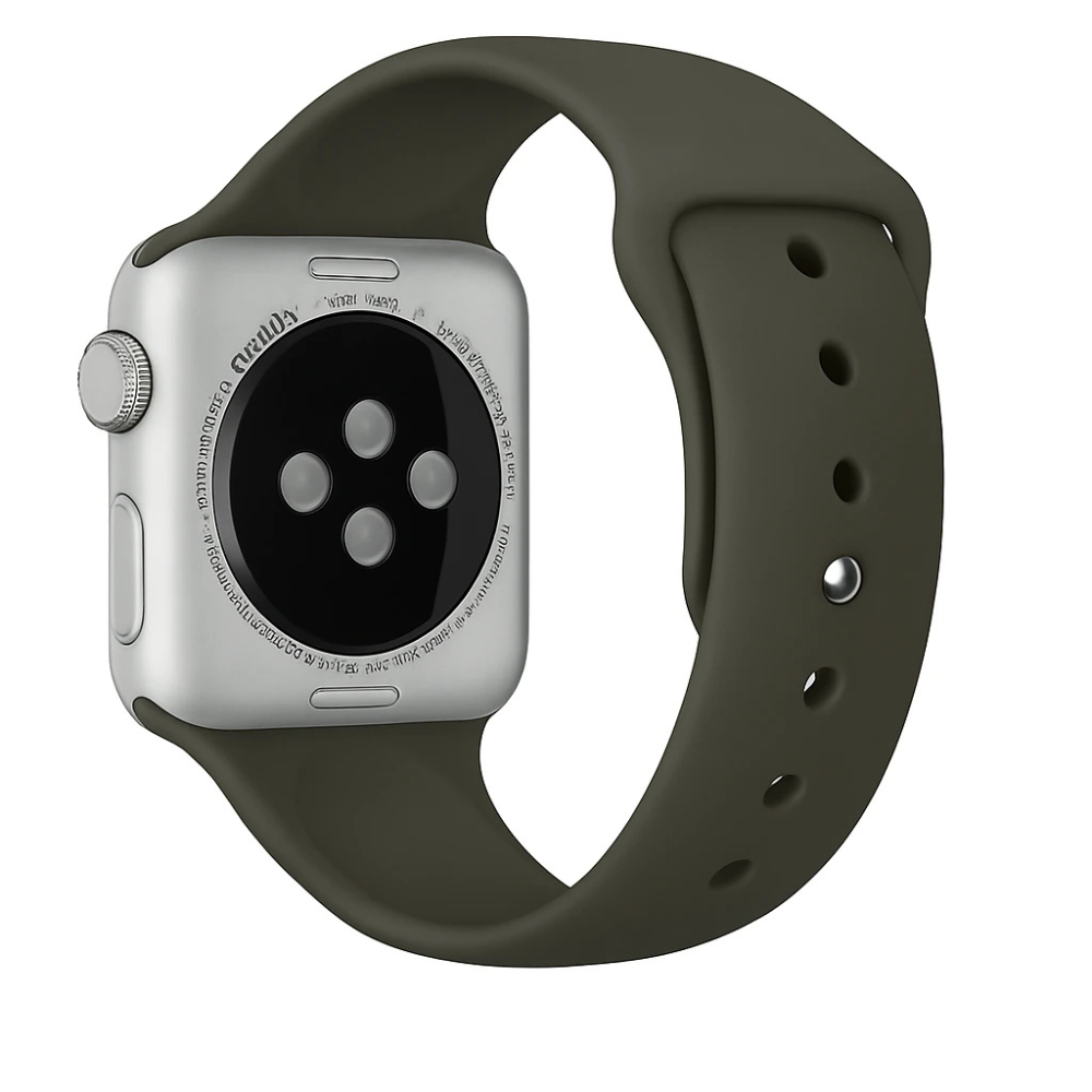 Apple Watch szilikon szíj katonai zöld Apple Watch-hoz