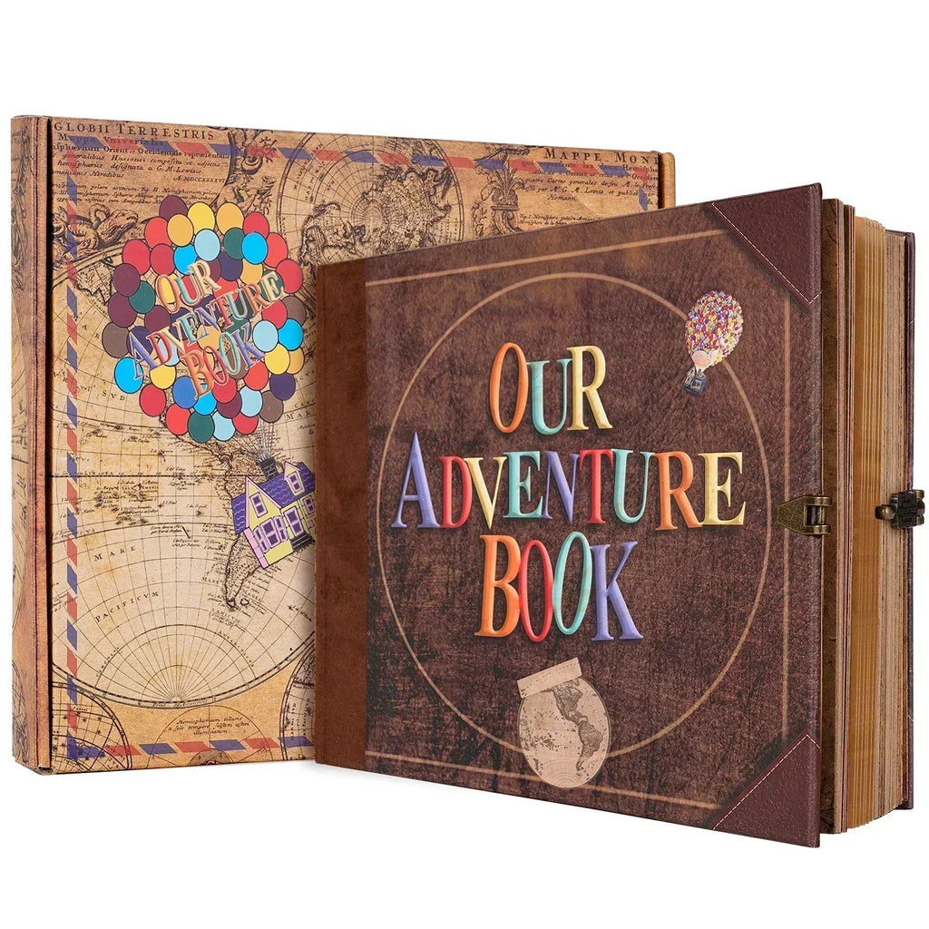Aurora DIY Scrapbook album pároknak és családoknak, 146 retro oldal