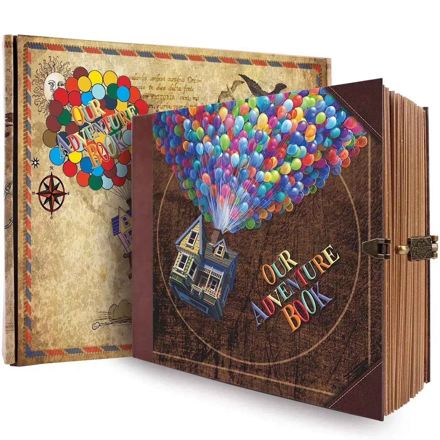 Aurora DIY Scrapbook album pároknak és családoknak, 146 retro oldal