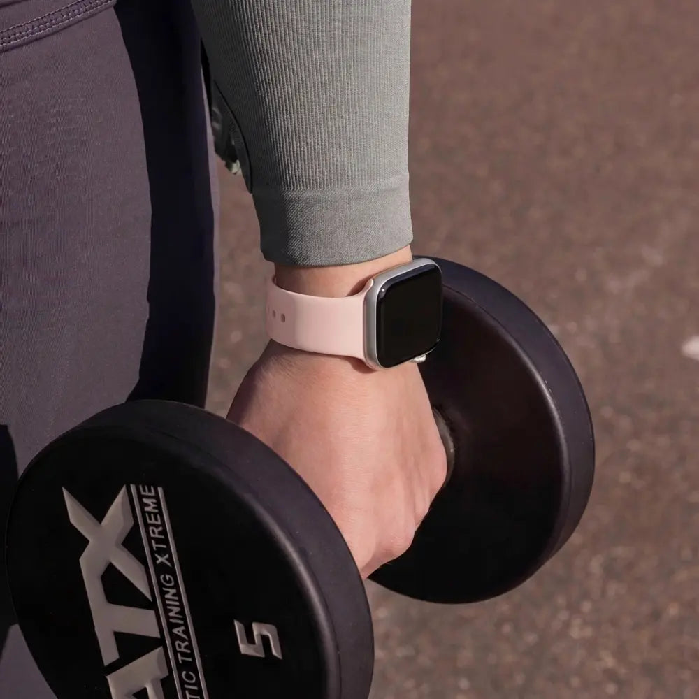 Apple Watch szilikon szíj antik rózsaszínben mindennapi viselethez