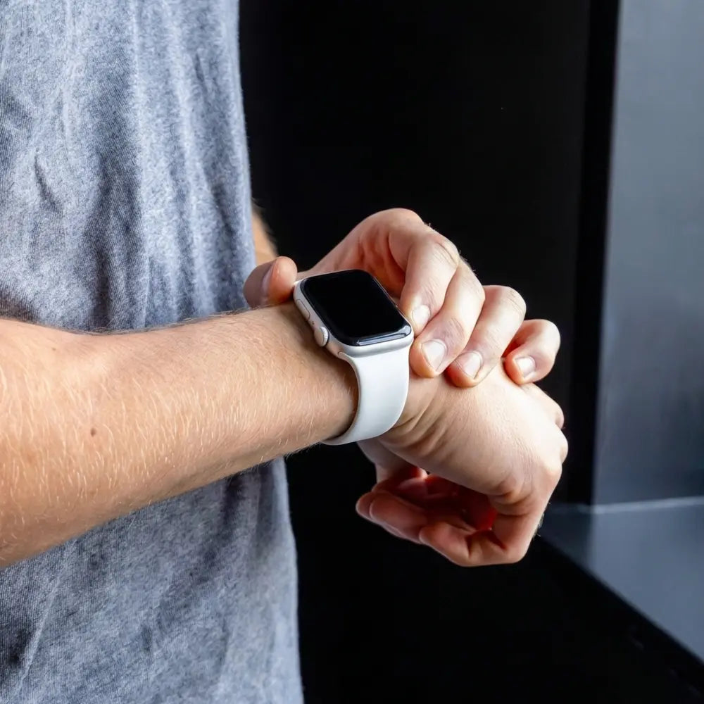 Apple Watch Classic szilikon szíj fehér pánt csere