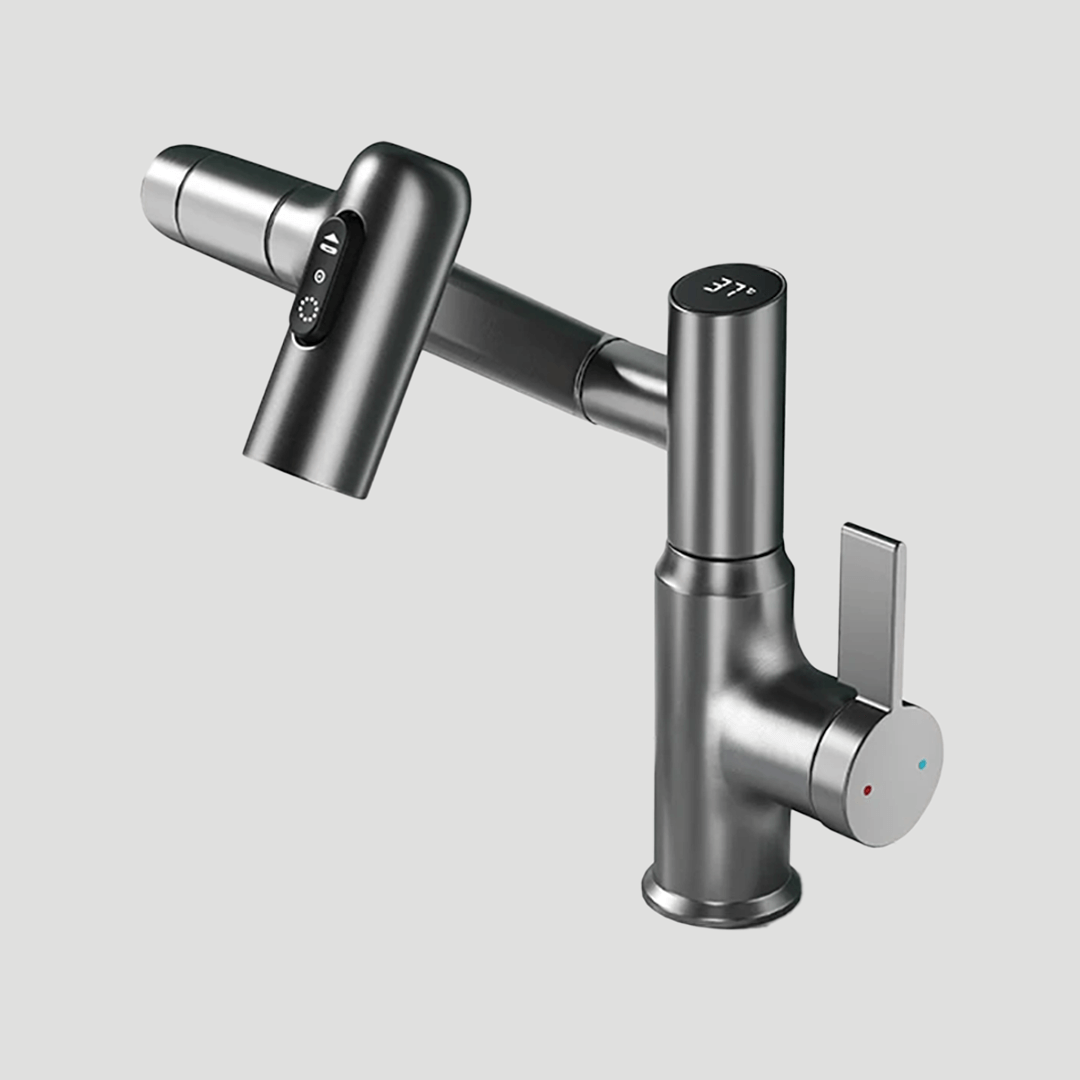 VertexFlow 360度回転式キッチン水栓 家庭料理向け