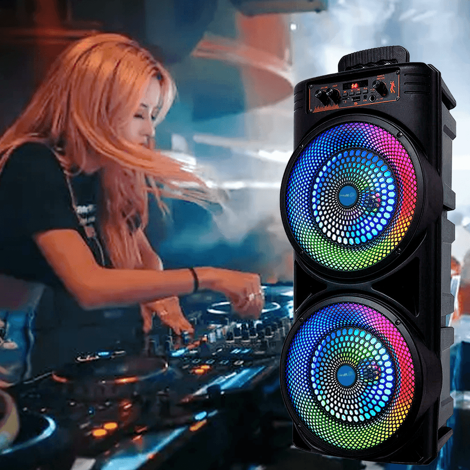 VibeStorm 6000W マイク付きブルートゥーススピーカーシステム 深低音対応