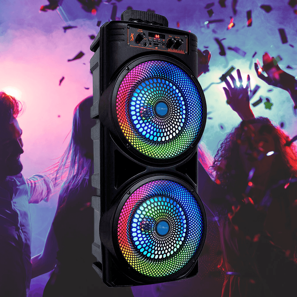 VibeStorm 6000W マイク付きブルートゥーススピーカーシステム 深低音対応