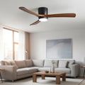 AuroraAir LED mennyezeti ventilátor fa hatással és csendes, hatékony légáramlással hálószobába
