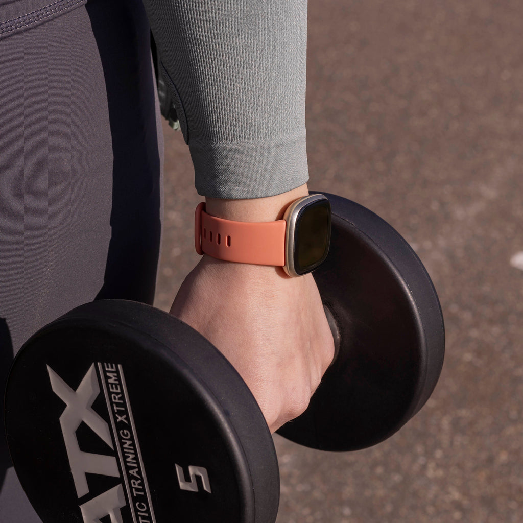 Fitbit Versa 3 klasszikus rózsaszín szilikon szíj csere