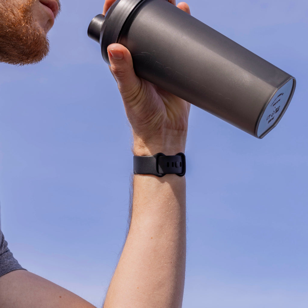 フィットビット Versa 3 クラシック用シリコンストラップ（ブラック）