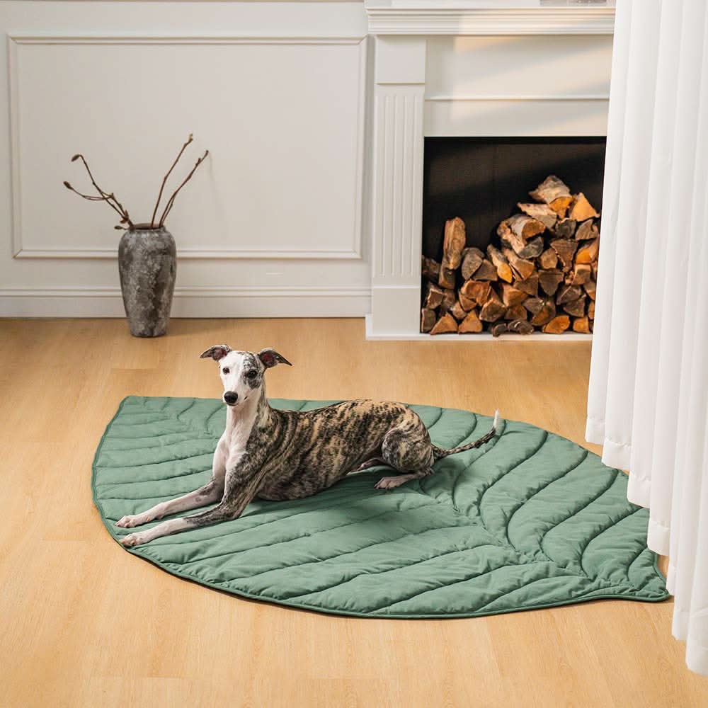 フォレストネスト リーフ型 犬用ブランケット 柔らかいパッド入り 多用途マット
