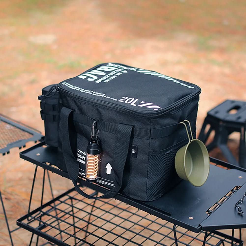 TrailMate 20L アウトドアキャンプ用オーガナイザーバッグ ピクニックや旅行に最適