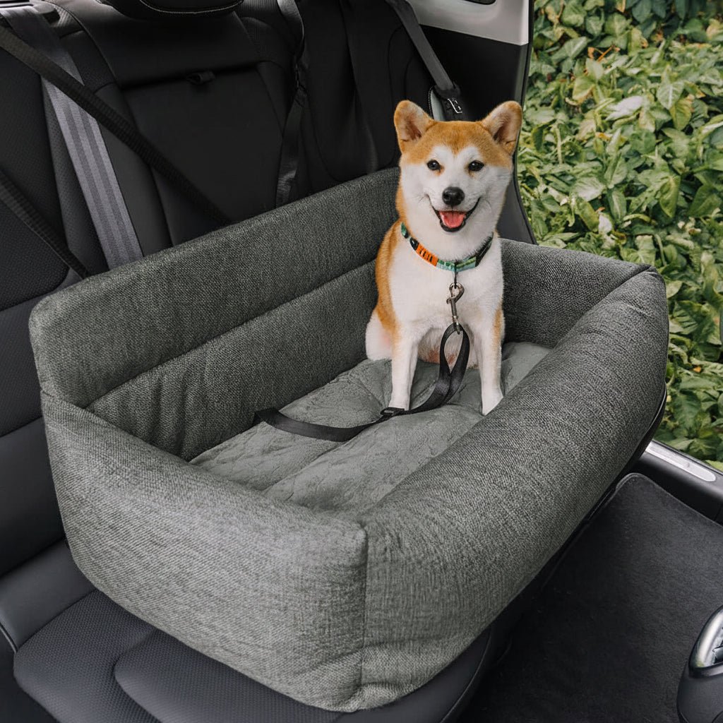 トレイルパップ 大型洗える犬用カーシートベッド 安全ストラップ付き 滑り止め仕様