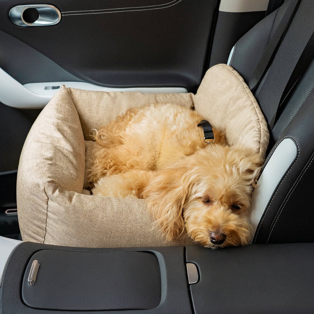 トレイルパップ 大型洗える犬用カーシートベッド 安全ストラップ付き 滑り止め仕様