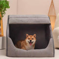 CozyNest 猫と小型犬用の囲まれた快適ペットベッド
