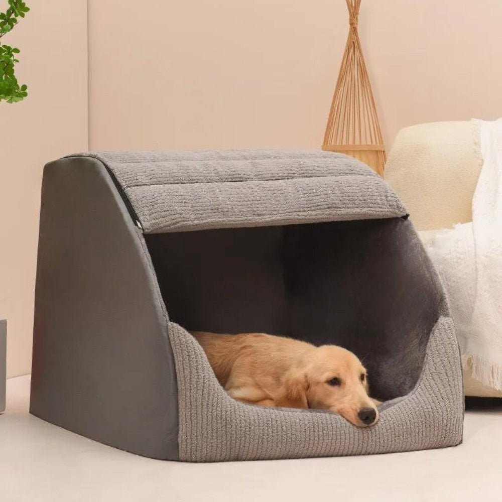 CozyNest 猫と小型犬用の囲まれた快適ペットベッド