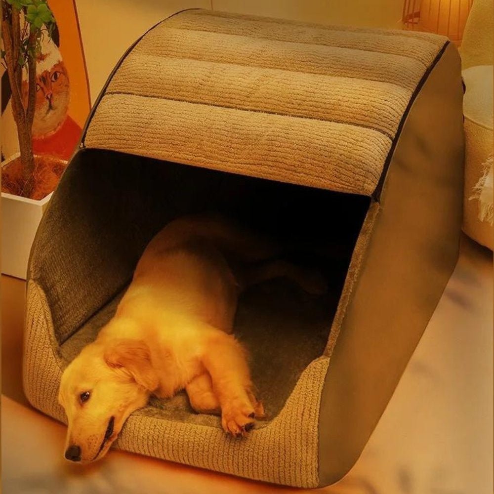 CozyNest 猫と小型犬用の囲まれた快適ペットベッド