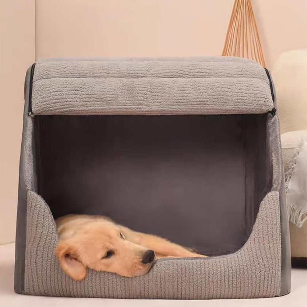 CozyNest 猫と小型犬用の囲まれた快適ペットベッド