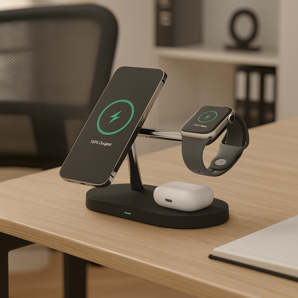 NovaSync MagSafe 3-in-1 急速充電ドック（iPhone、Apple Watch、AirPods対応）
