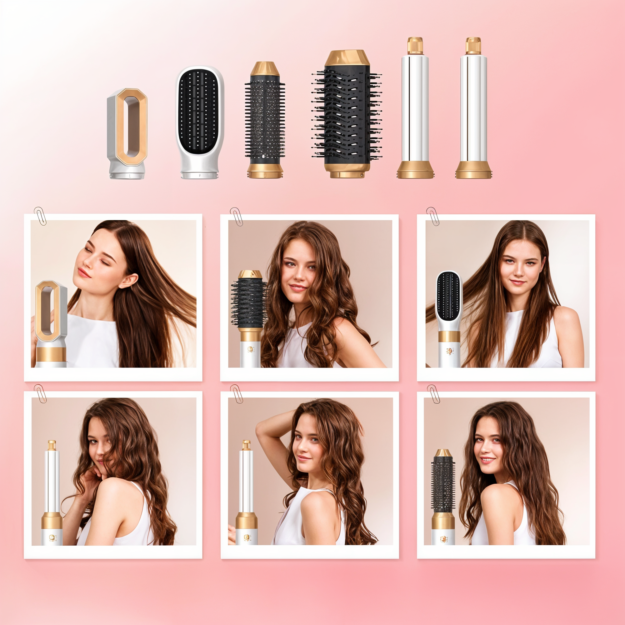 5-In-1 Hair Dryer Styler With Attachments And Ionic Technology