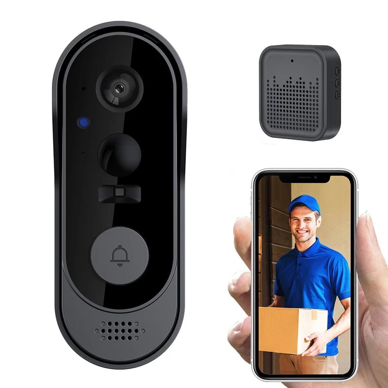 NovaGuard ワイヤレススマートビデオドアベル リアルタイム動作通知付き 家庭用