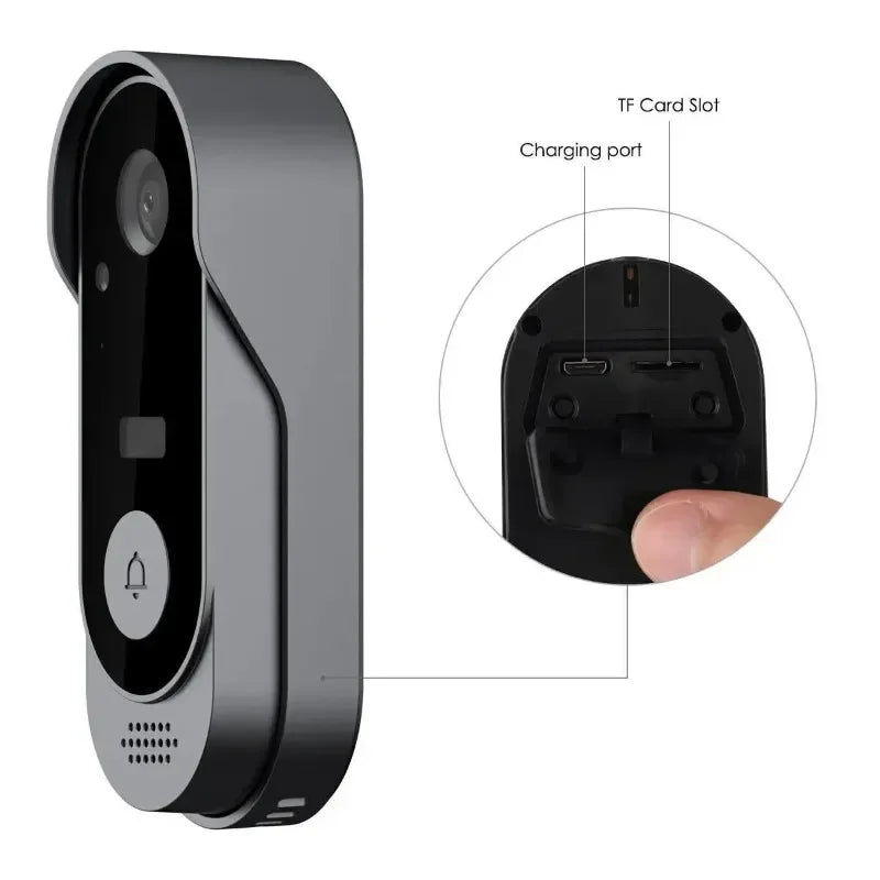 NovaGuard ワイヤレススマートビデオドアベル リアルタイム動作通知付き 家庭用