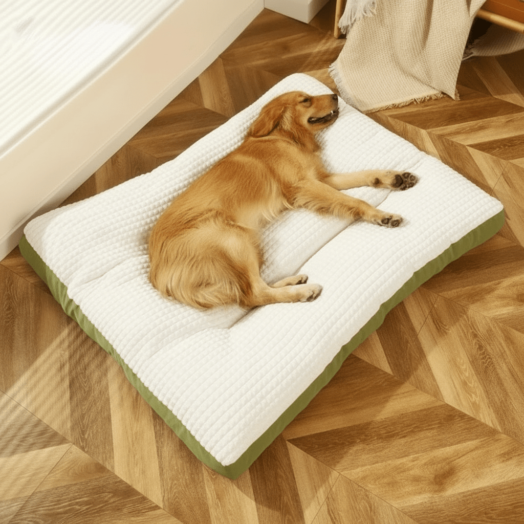 HorizonPaws puha kutyaágy támasztó habbal minden kutyának és pamut huzattal az ízületi fájdalmak enyhítésére