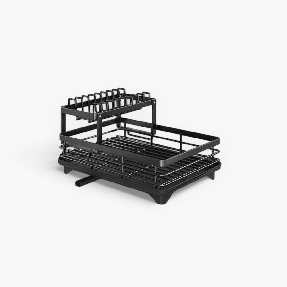 AeroFlow Stainless Steel Dish Drainer and Kitchen Organizer for Small Spaces