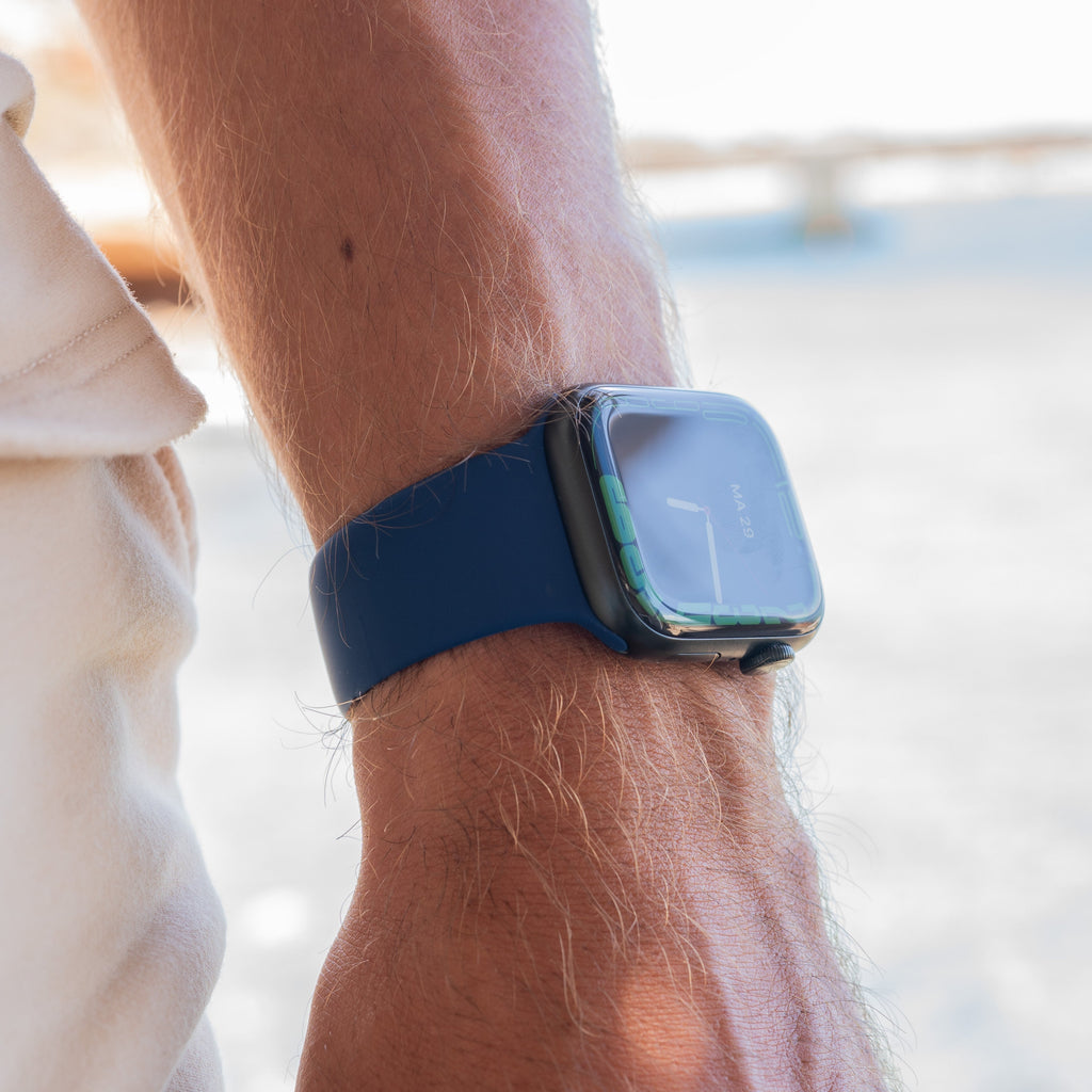 Apple Watch szilikon szíj kék Apple Watch óraszíjhoz