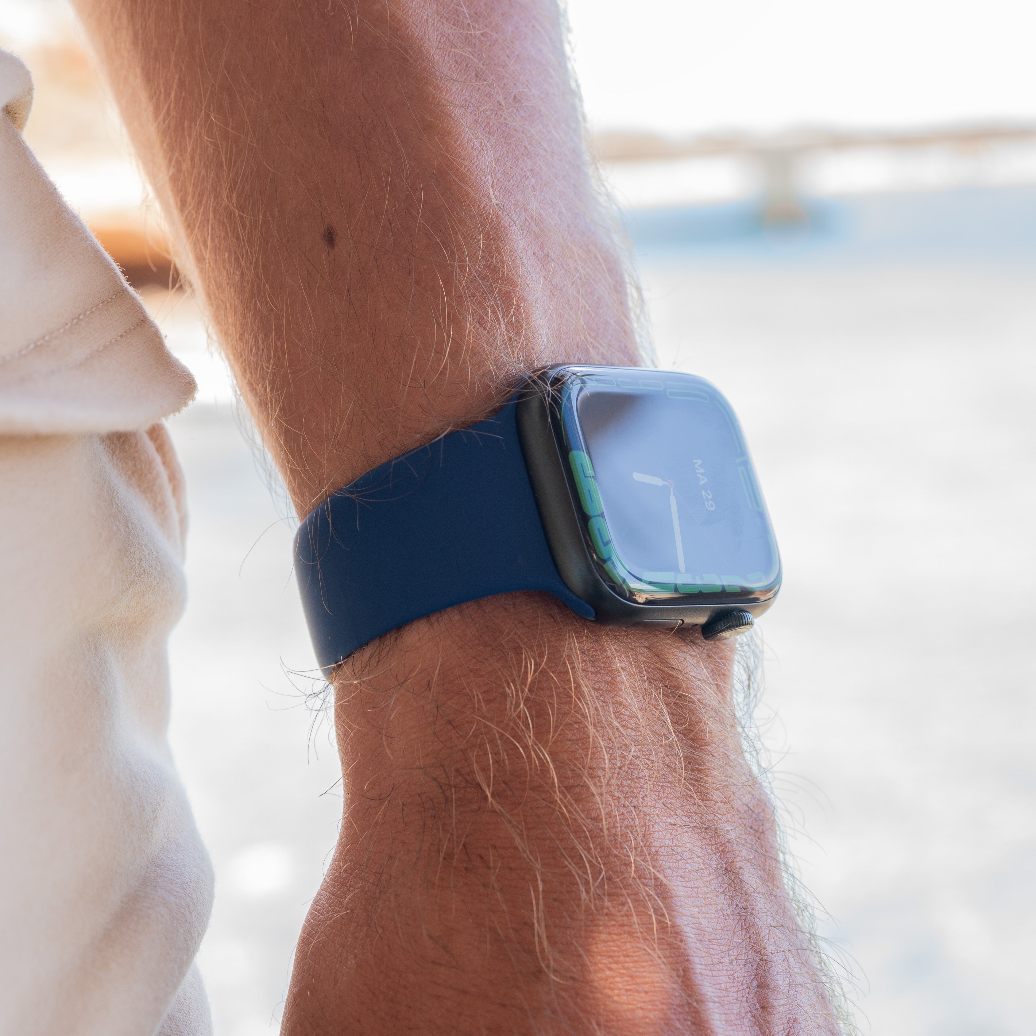 Apple Watch szilikon szíj kék Apple Watch óraszíjhoz