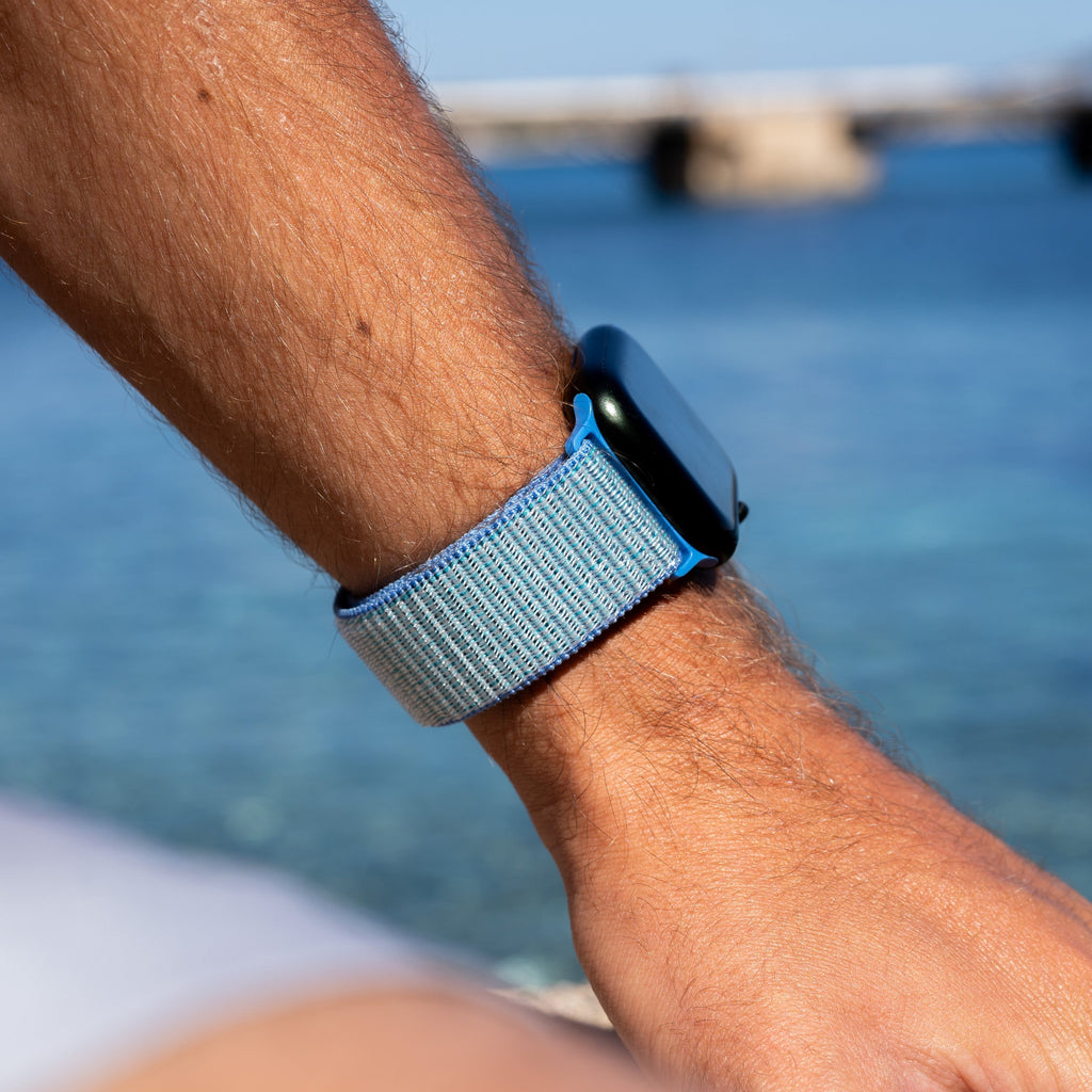 Kék nejlon szíj Apple Watch-hoz