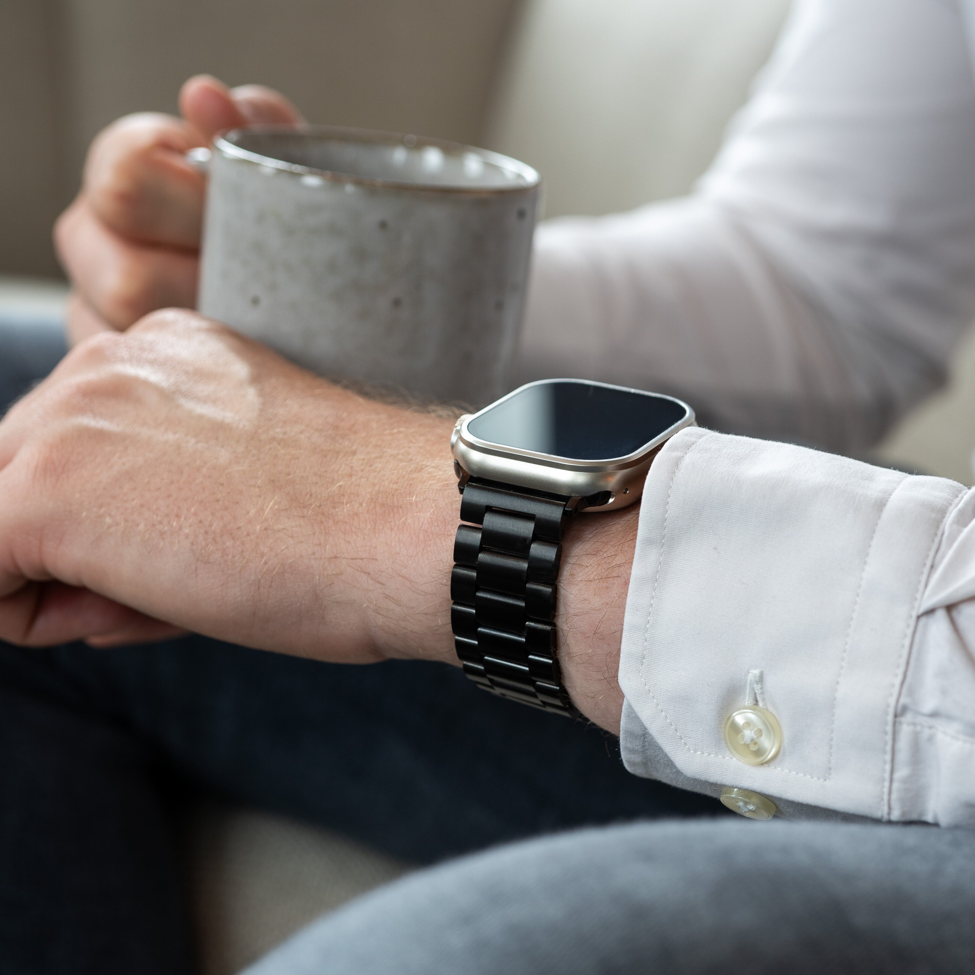 Apple Watch titán szíj fekete kivitelben Apple Watch-hoz